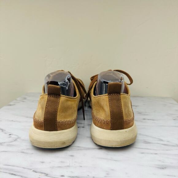 Clark’s Trifi Lace Tan Leather Sneakers Men’s Size 10 - Picture 5 of 10